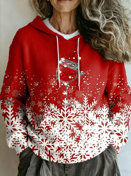 Christmas Hoodie Ethnic Loose Sweater