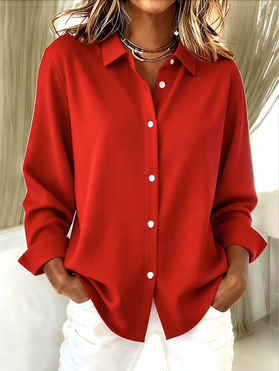Plain Casual Regular Fit Shirt