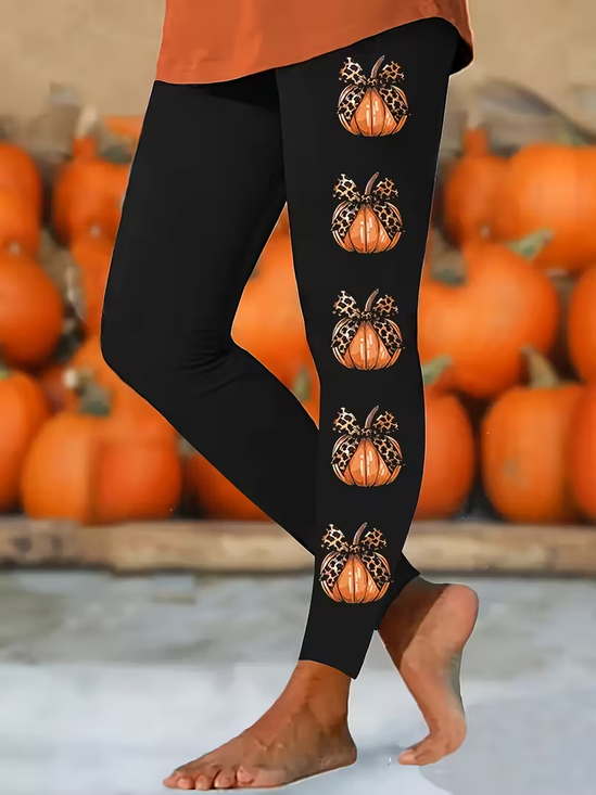 Halloween Casual Tight Leggings