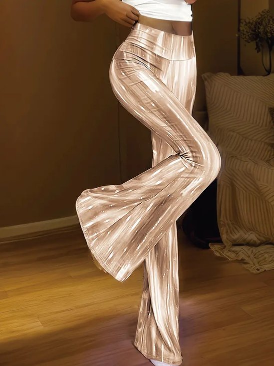 Regular Fit Gradient Pattern Simple Pants