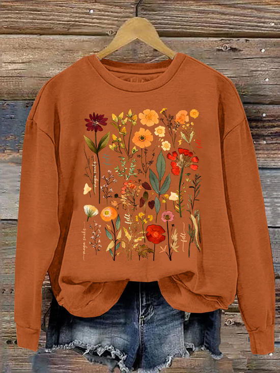 Subtle Anti-Trump Flowers Sweatshirts , Anti-Maga Floral , Fdt Merch, Feminist Gift Casual Sweatshirts Casual Sweatshirt