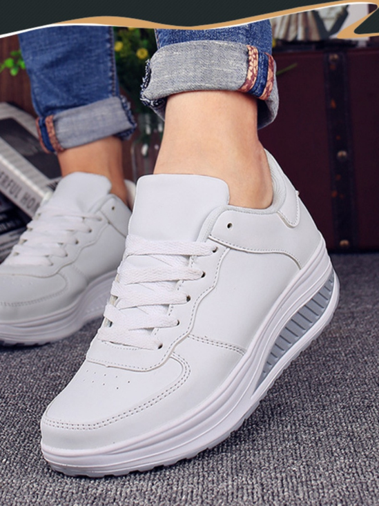 Color Block All Season Mesh Fabric Shallow Shoes