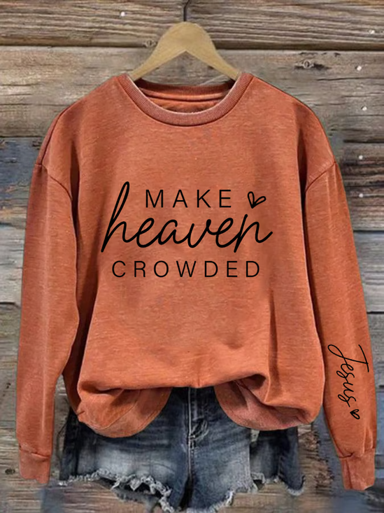 Women's Make Heaven Crowded Print Sweatshirt