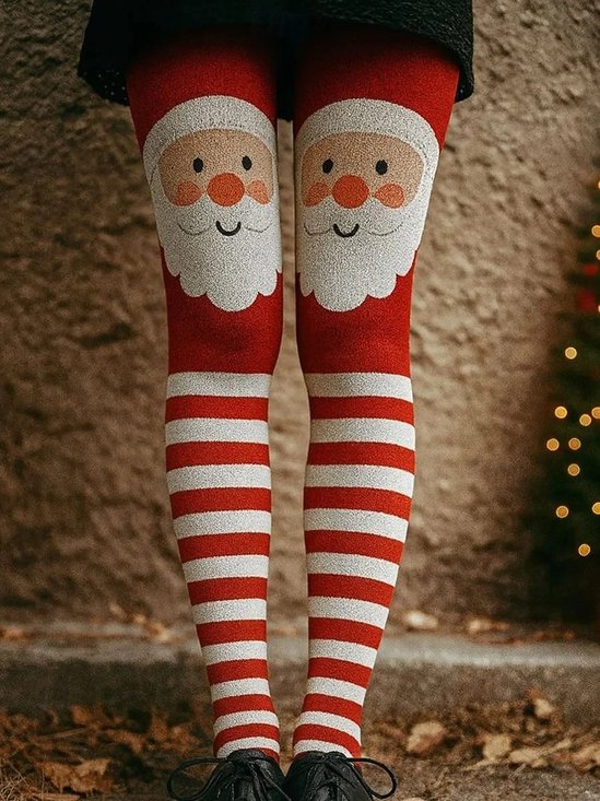 Women's Home Wear Christmas Party Slim Fit Knitted Warm And Comfortable Leggings