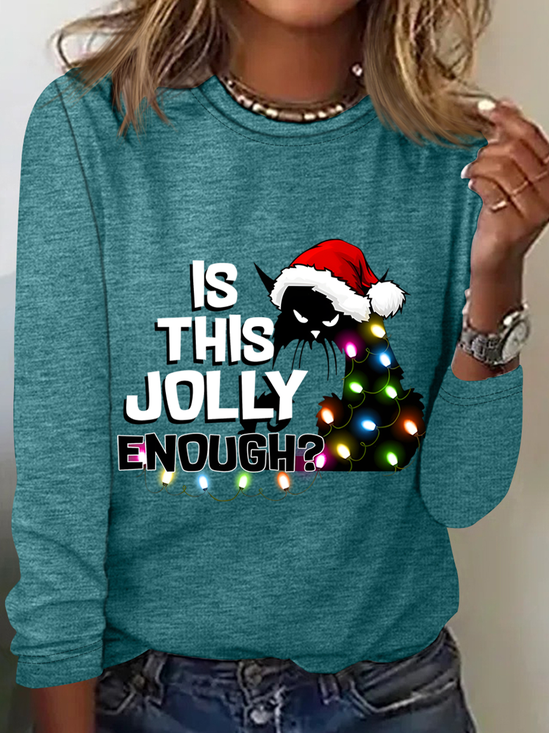 Cat Christmas Funny Long sleeve shirt