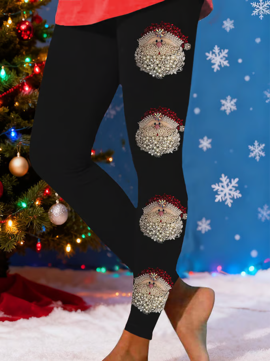 Printing Tight Christmas Casual Leggings