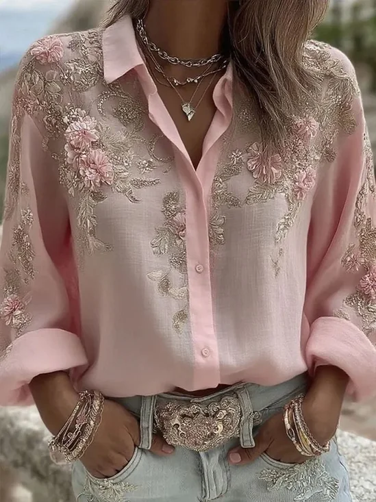 3D Printing Casual Shirt Collar Shirt
