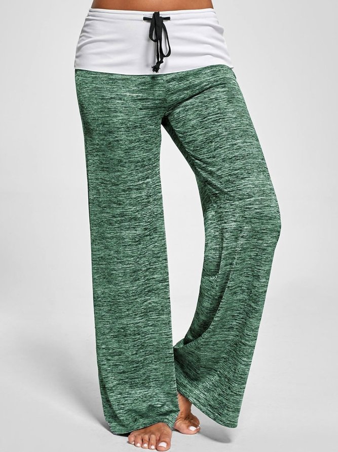 Cotton Solid Casual Sports Pants