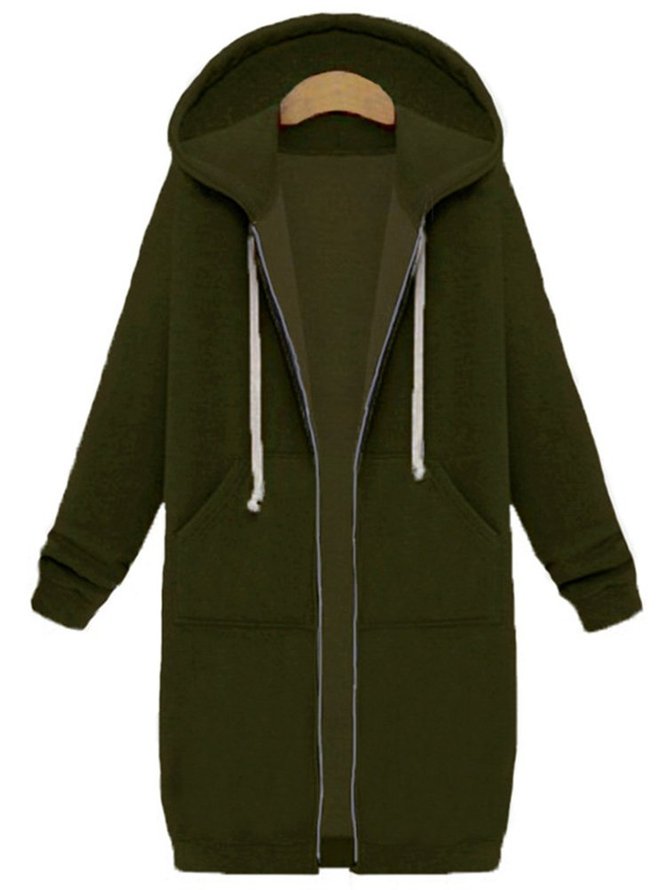 Long Sleeve Hoodie Shift Casual Coats for Women