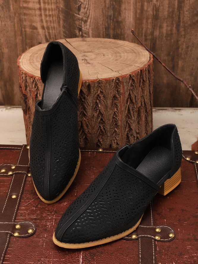 Women Fall Detailed Open Side Flat Sandals