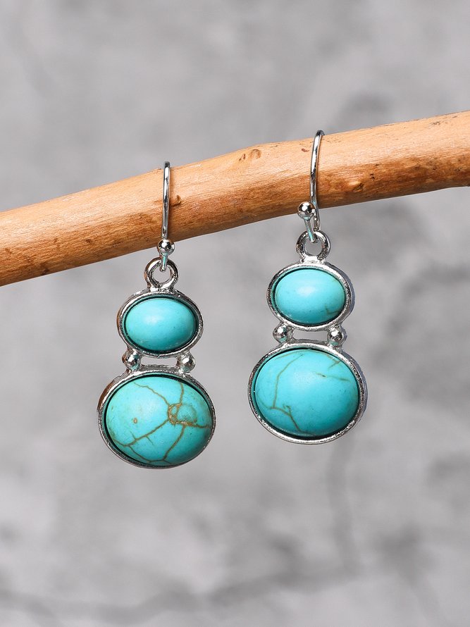 Vintage Simple Turquoise Earrings