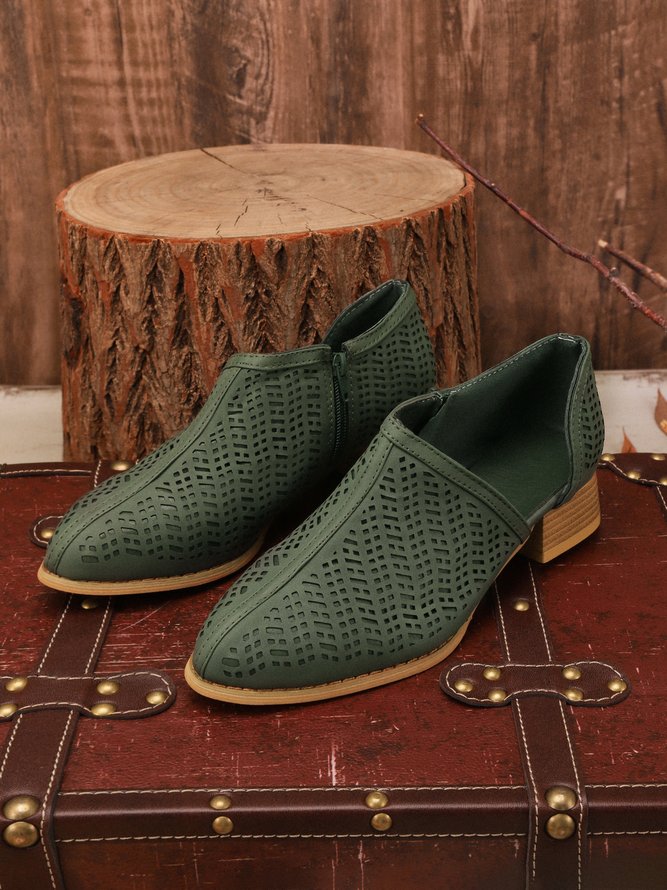 Women Fall Detailed Open Side Flat Sandals