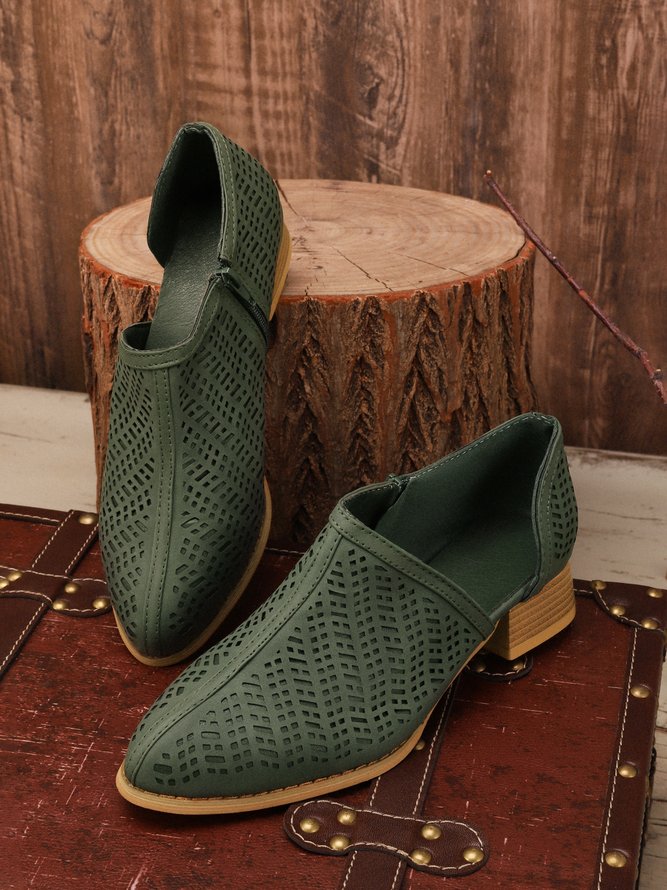 Women Fall Detailed Open Side Flat Sandals