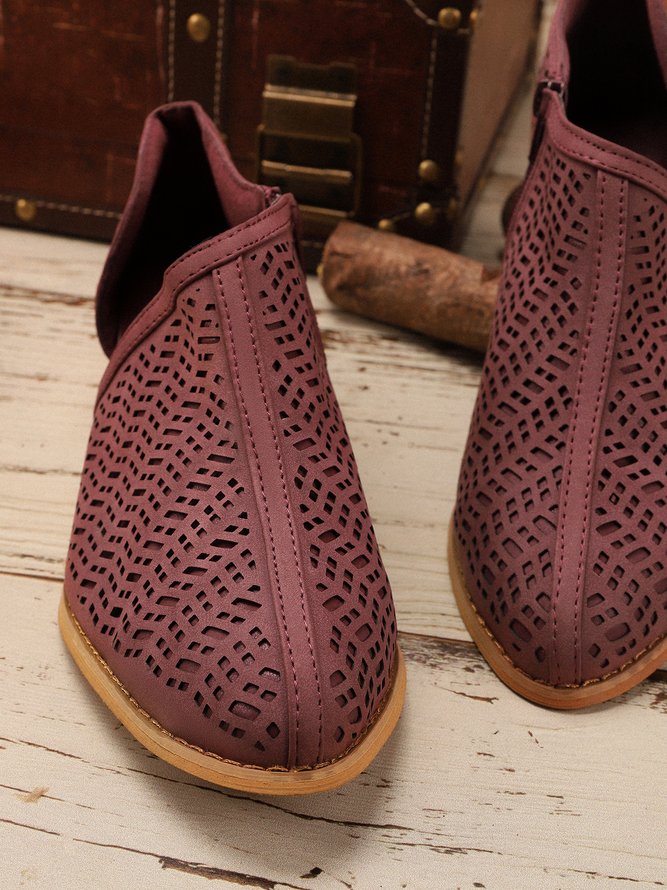 Women Fall Detailed Open Side Flat Sandals