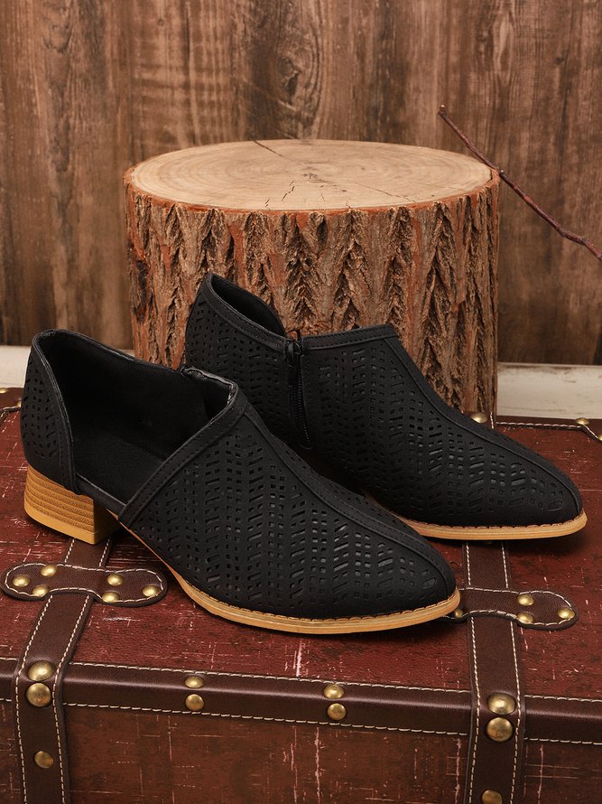 Women Fall Detailed Open Side Flat Sandals