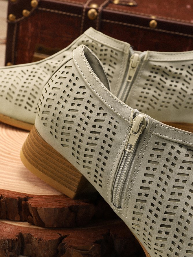 Women Fall Detailed Open Side Flat Sandals