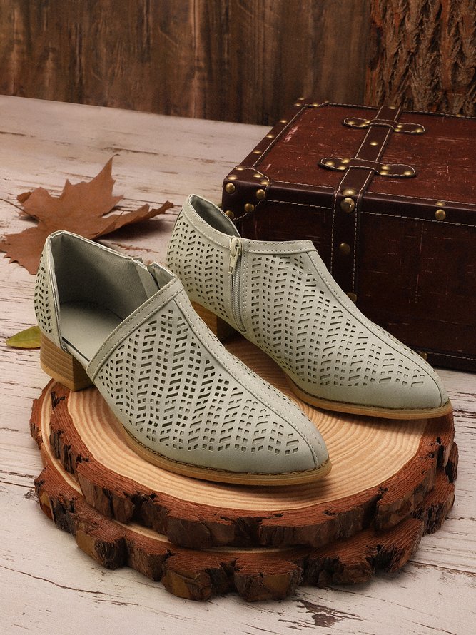 Women Fall Detailed Open Side Flat Sandals