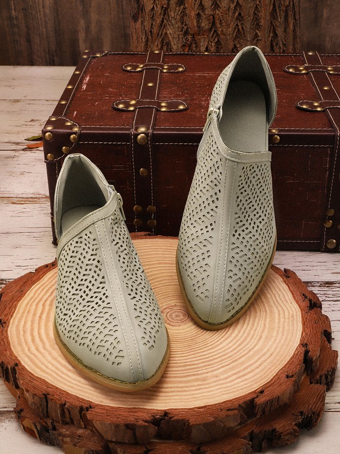 Women Fall Detailed Open Side Flat Sandals