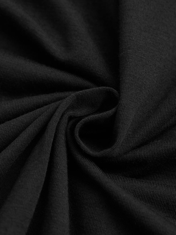 Cotton-Blend Shift Crew Neck Tank & Cami