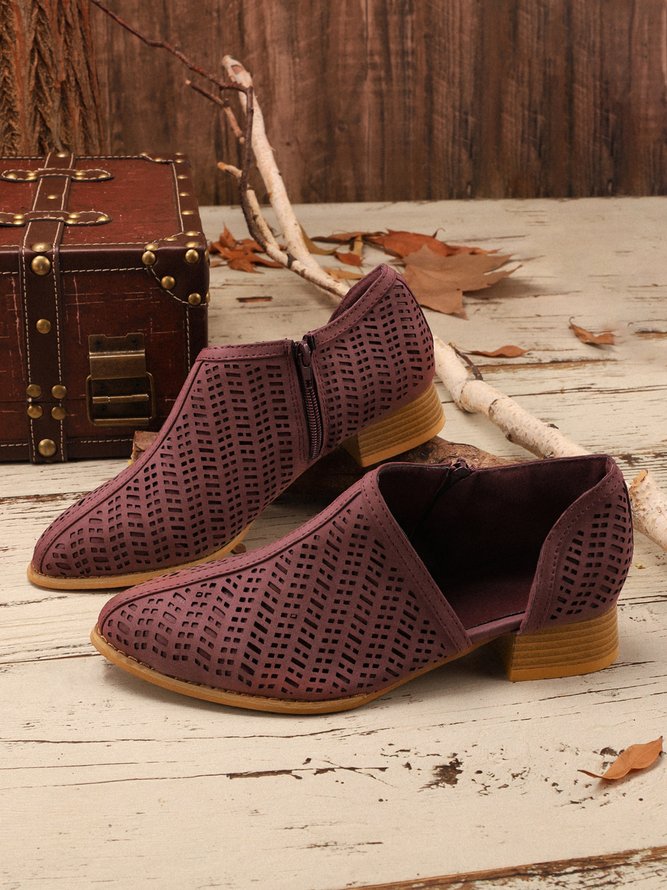 Women Fall Detailed Open Side Flat Sandals