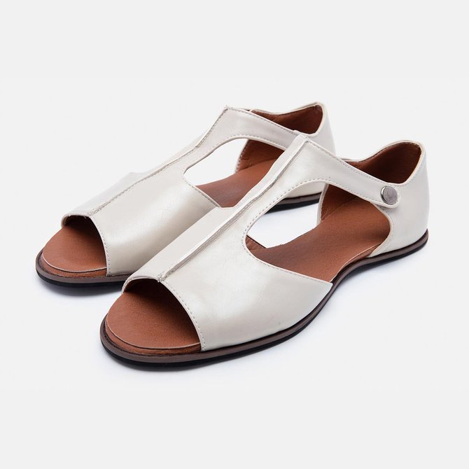 peep toe black flat sandals