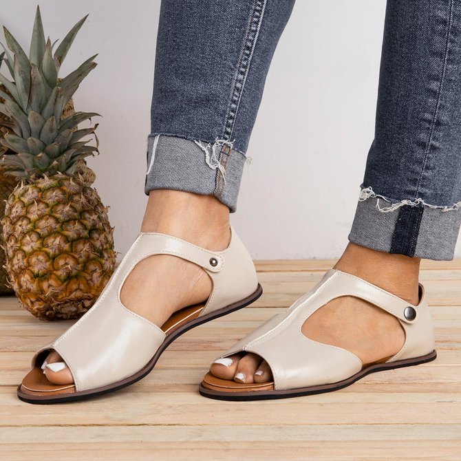 peep toe black flat sandals