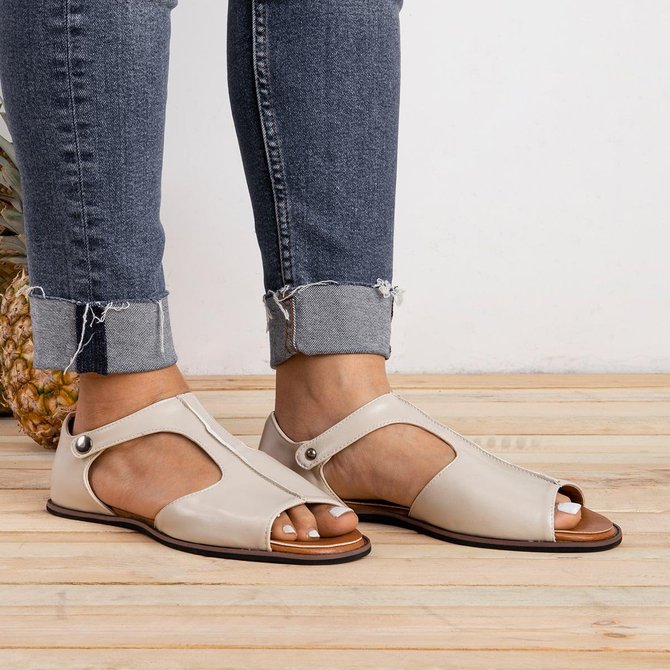 peep toe black flat sandals