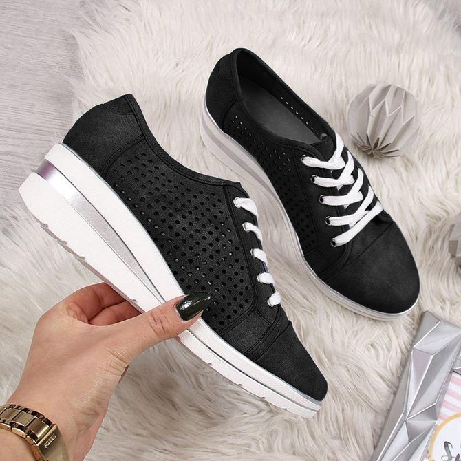 hollow out sneakers