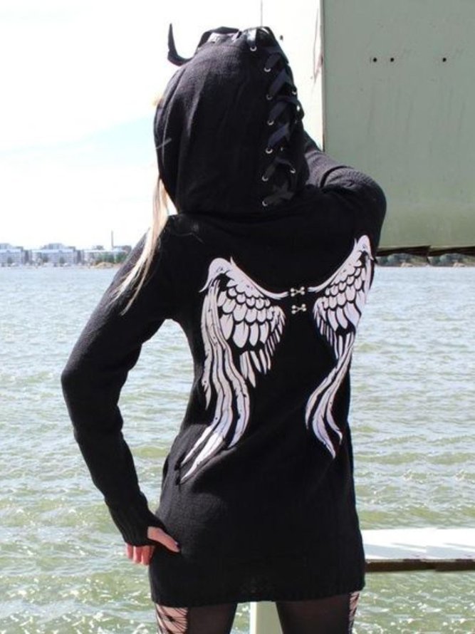 Casual Long Sleeve Hoodie Top