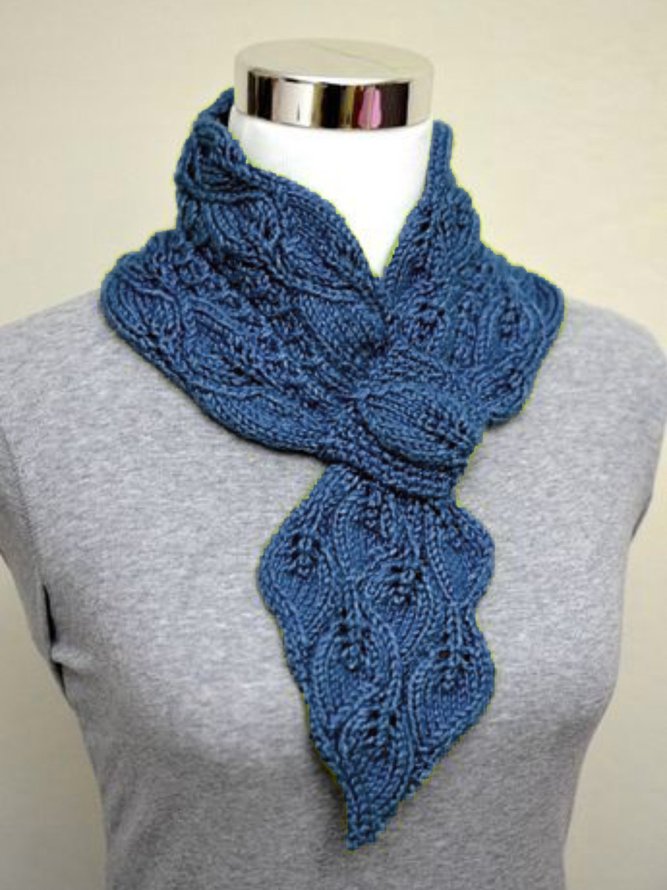 Women Winter Neckchief Warm Knitted Plain Scarf