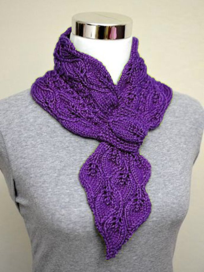 Women Winter Neckchief Warm Knitted Plain Scarf