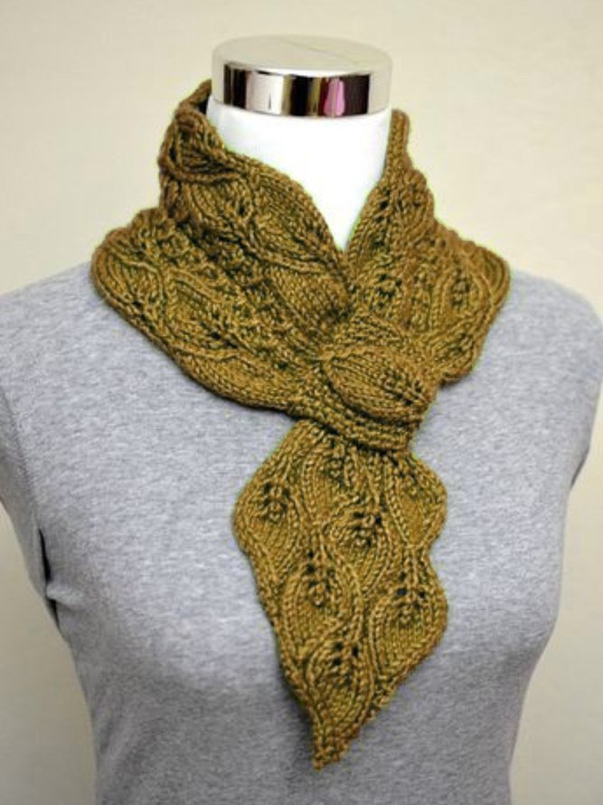 Women Winter Neckchief Warm Knitted Plain Scarf