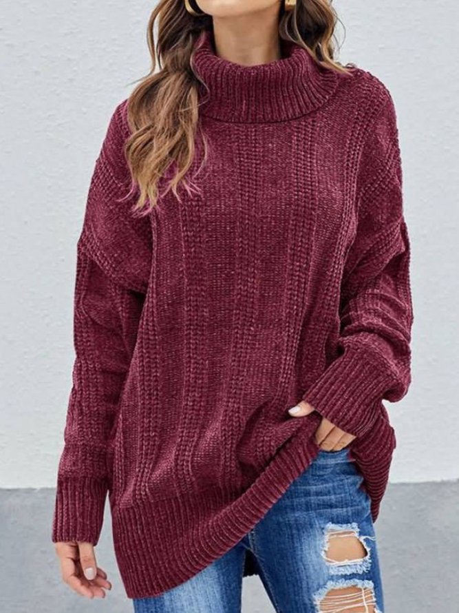 pink turtleneck plus size