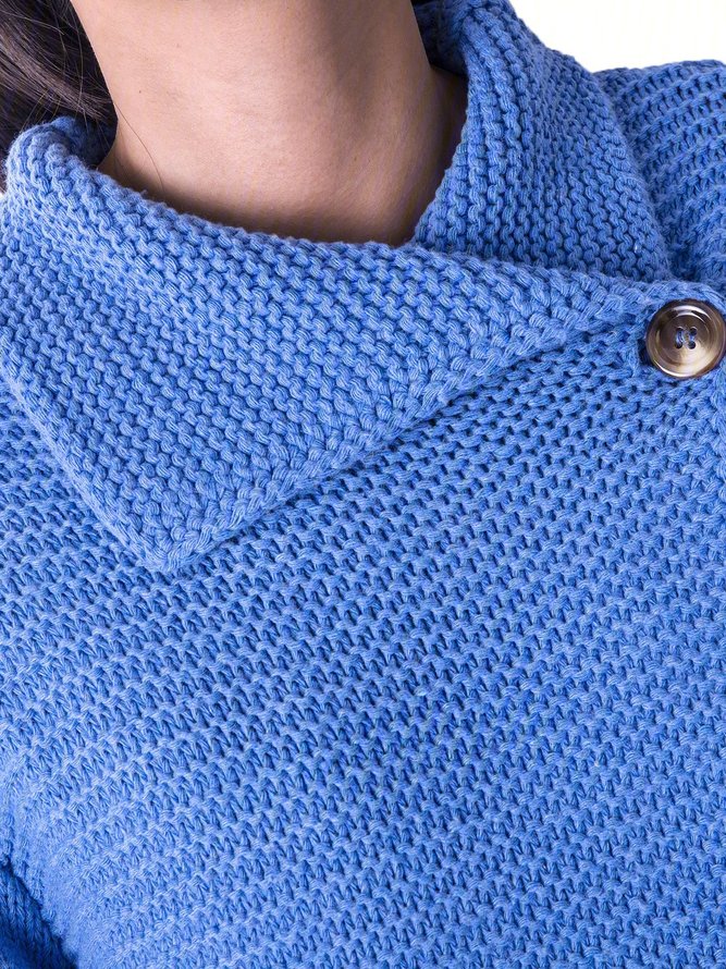 Solid Long Sleeve Casual Sweater coat