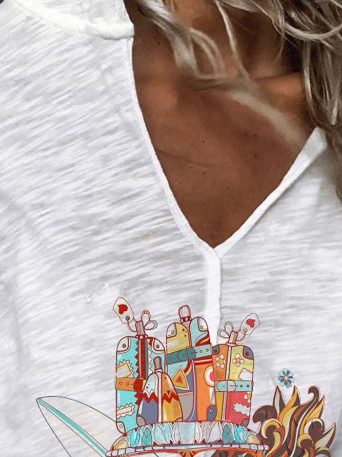 White Long Sleeve Cotton Shirt & Top