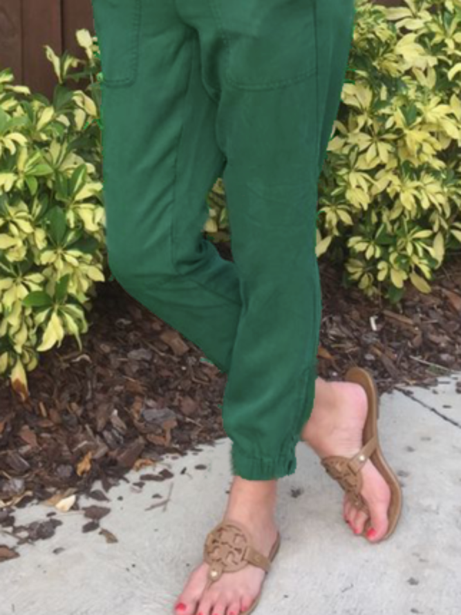 Casual Sports Solid Pants