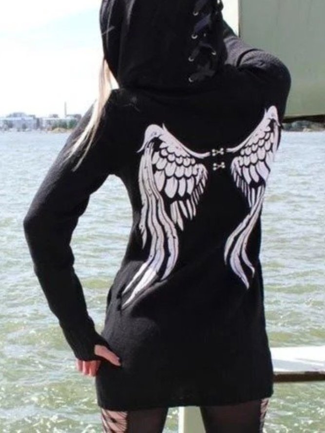 Casual Long Sleeve Hoodie Top