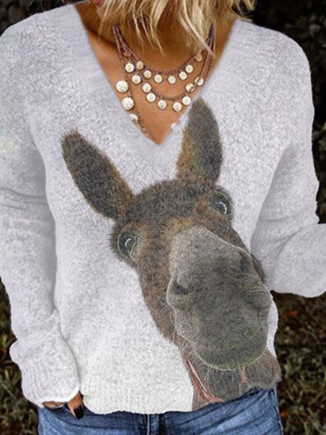 Plus Size Vintage Long Sleeve Tops