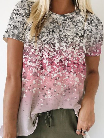 Casual Cotton-Blend T-shirt