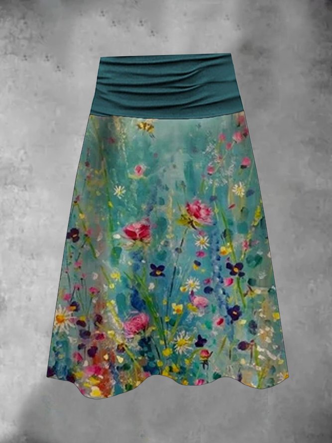 Floral Casual Skirt