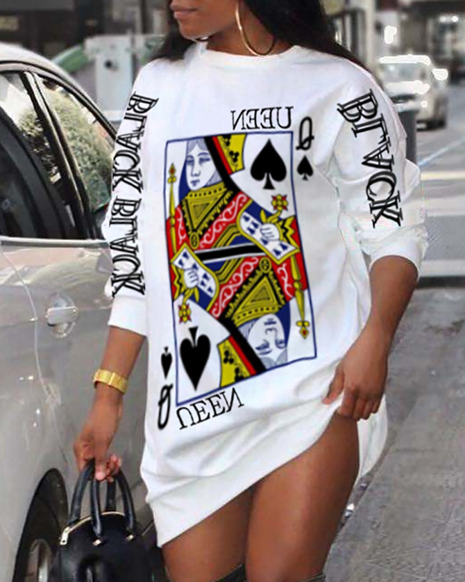 Long Sleeve Casual Shift Knitting Dress