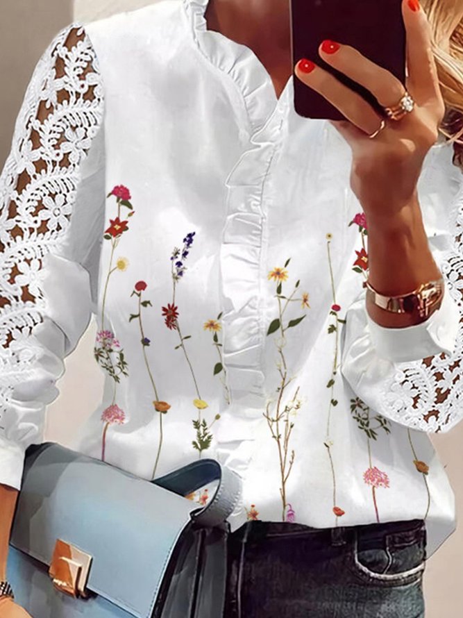 Floral-Print Top