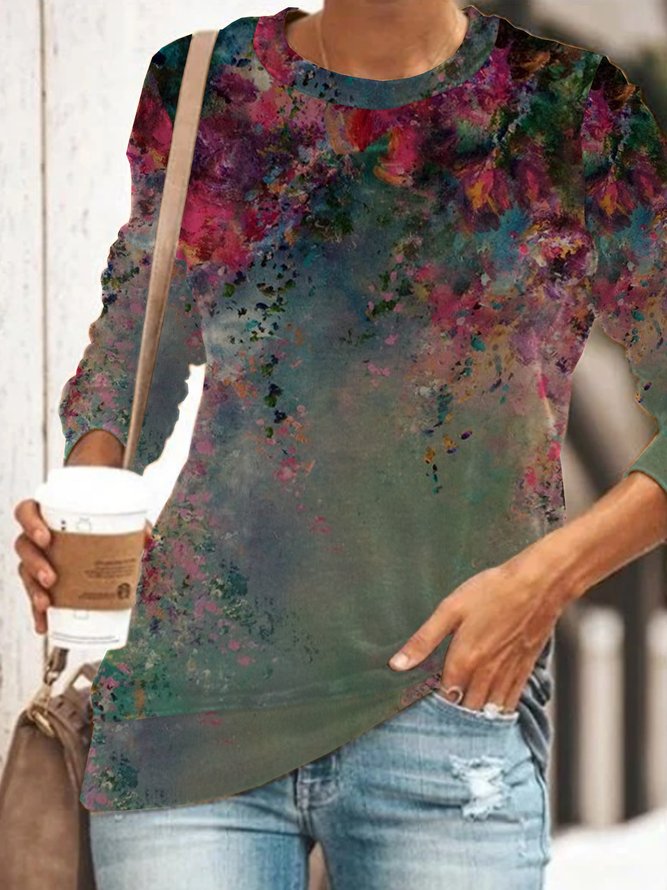 Floral Holiday Sweatshirt
