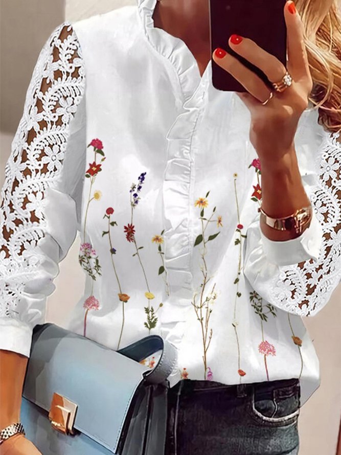 Floral-Print Top