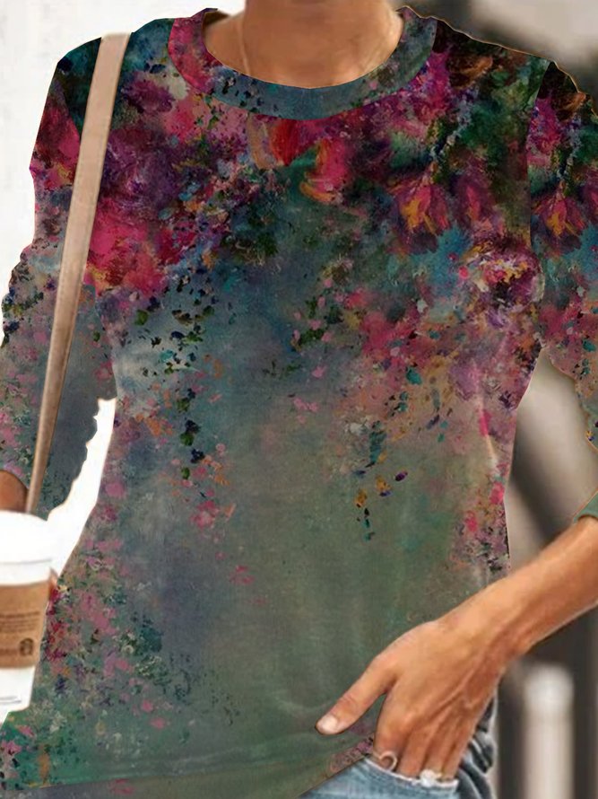 Floral Holiday Sweatshirt
