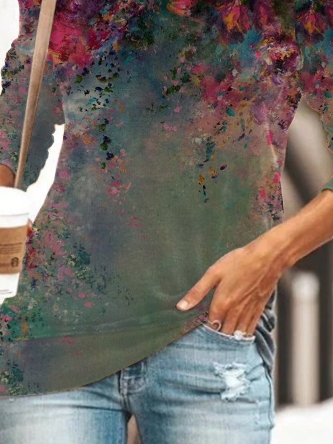 Floral Holiday Sweatshirt