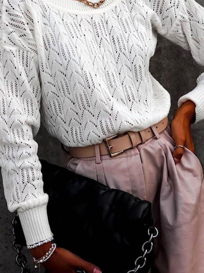 Sexy Cotton Long Sleeve Sweater