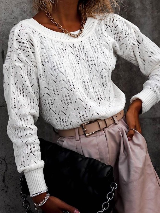 Sexy Cotton Long Sleeve Sweater