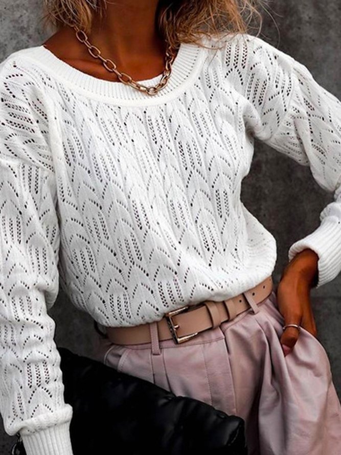 Sexy Cotton Long Sleeve Sweater