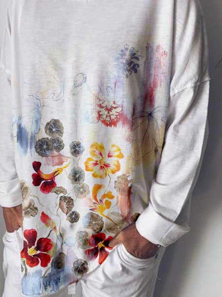 Floral Holiday Long Sleeve T-shirt